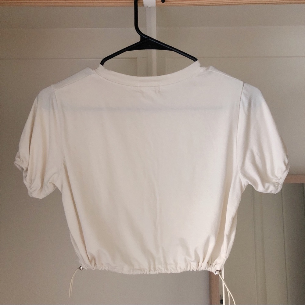 Drawstring Crop Top - Picture 2 of 4